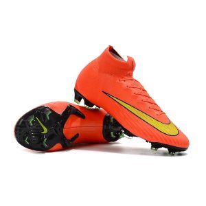 Kopačky Pánské Nike Mercurial Superfly VI Elite FG – oranžově žlutá
